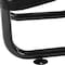 Global Industrial Round Picnic Table, Black, Perforated Metal, 46 in L, 29-1/2 in H Overall 262078BK - alternate 5